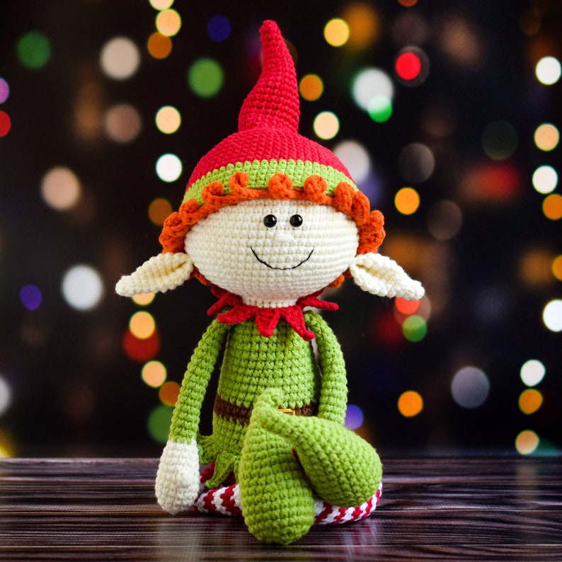Christmas Elf with Long Legs Pattern Crochet