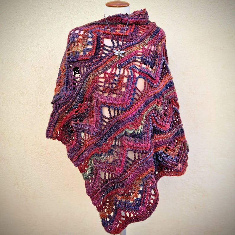 RooibosTea Poncho crochet pattern