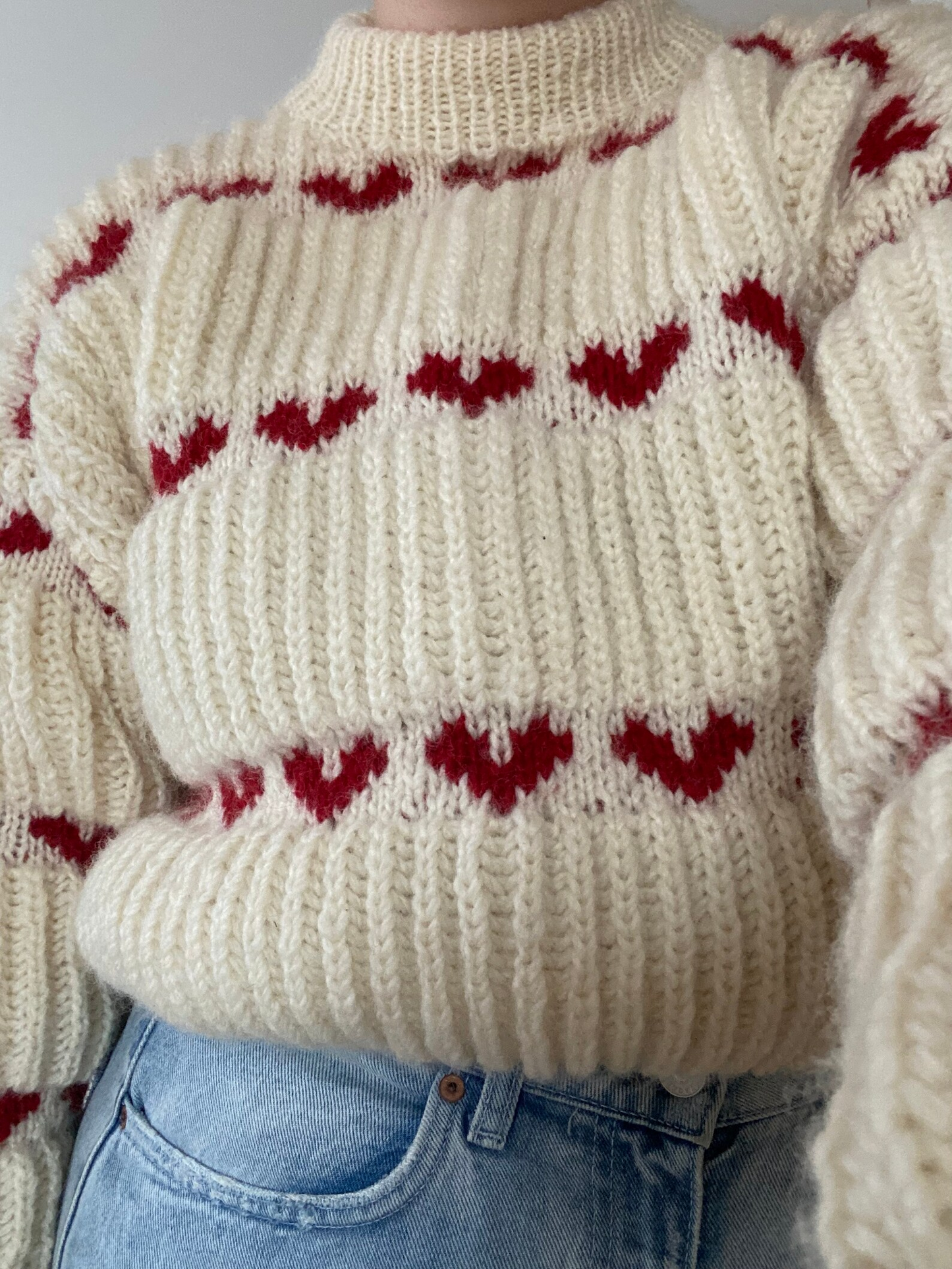Heart Sweater Knitting Pattern