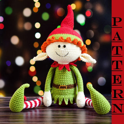 Christmas Elf with Long Legs Pattern Crochet