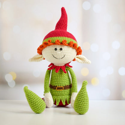 Christmas Elf with Long Legs Pattern Crochet