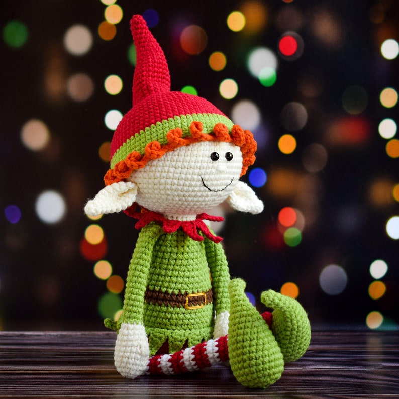 Christmas Elf with Long Legs Pattern Crochet