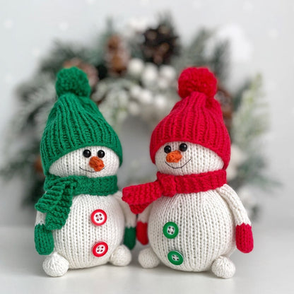 Snowman knitting pattern