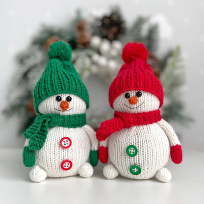 Snowman knitting pattern