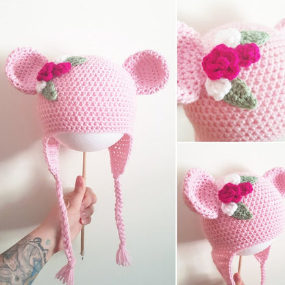 4in1 Animal Crochet Beanie Pattern