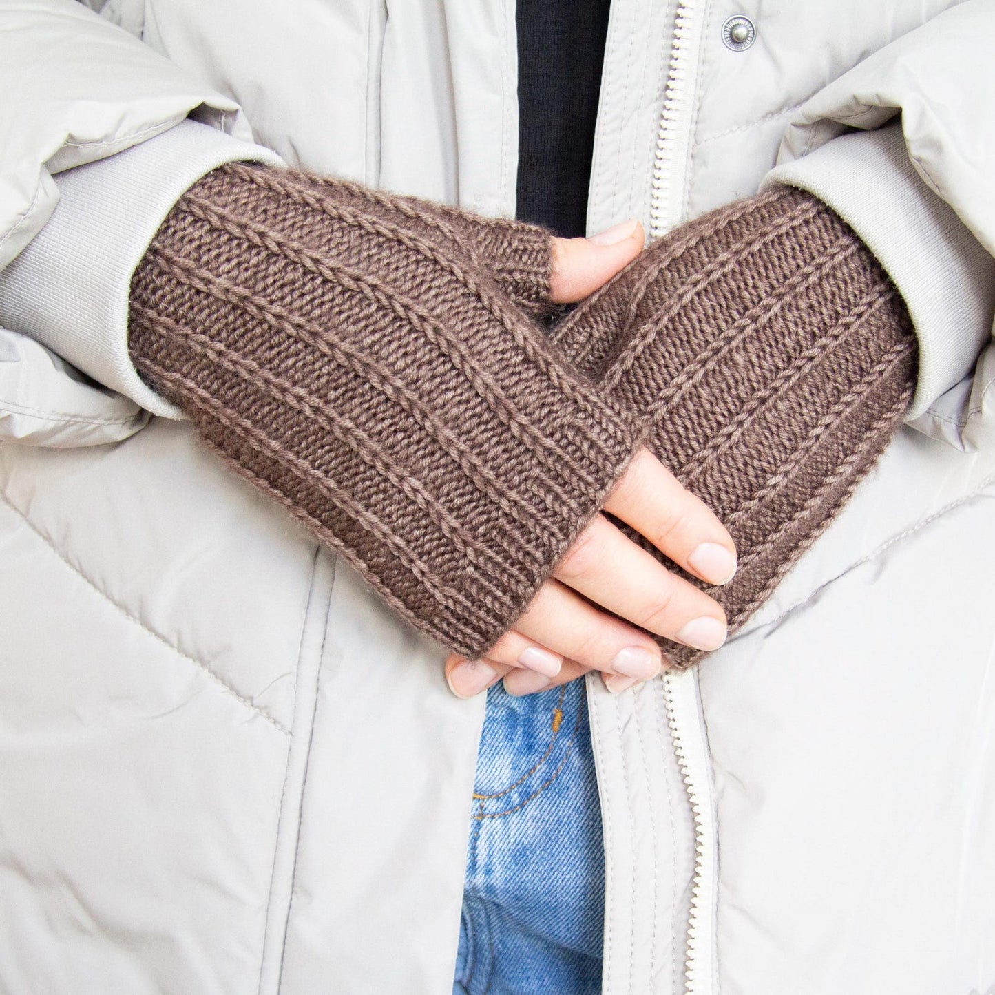Fingerless Mittens Knitting Pattern