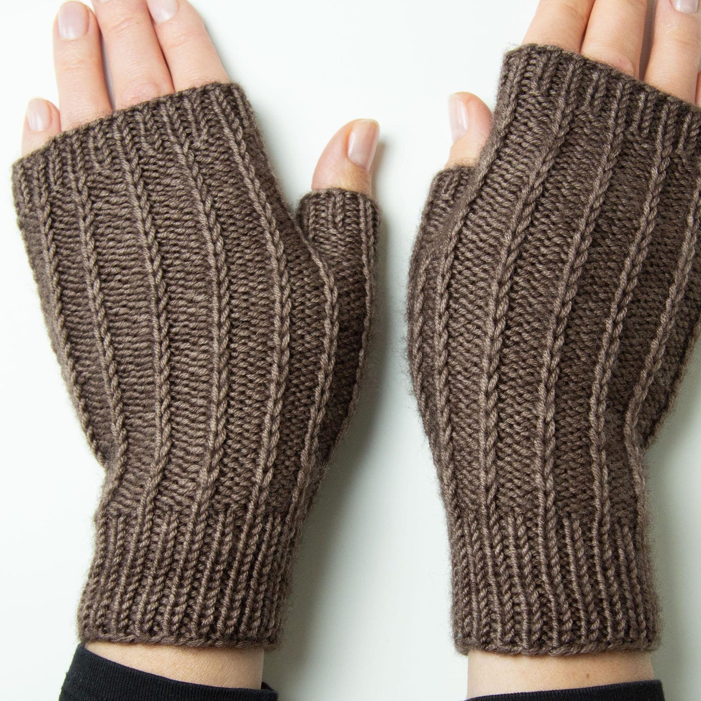 Fingerless Mittens Knitting Pattern