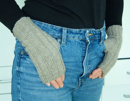 Ribbed Mitten Knitting Pattern