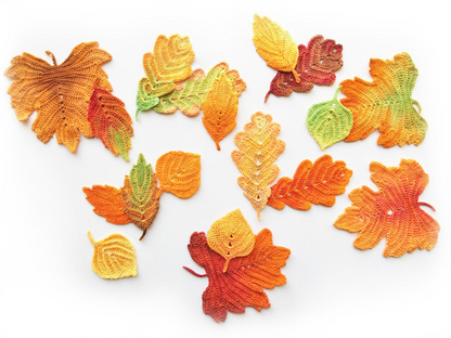 Crochet Pattern Autumn Leaves