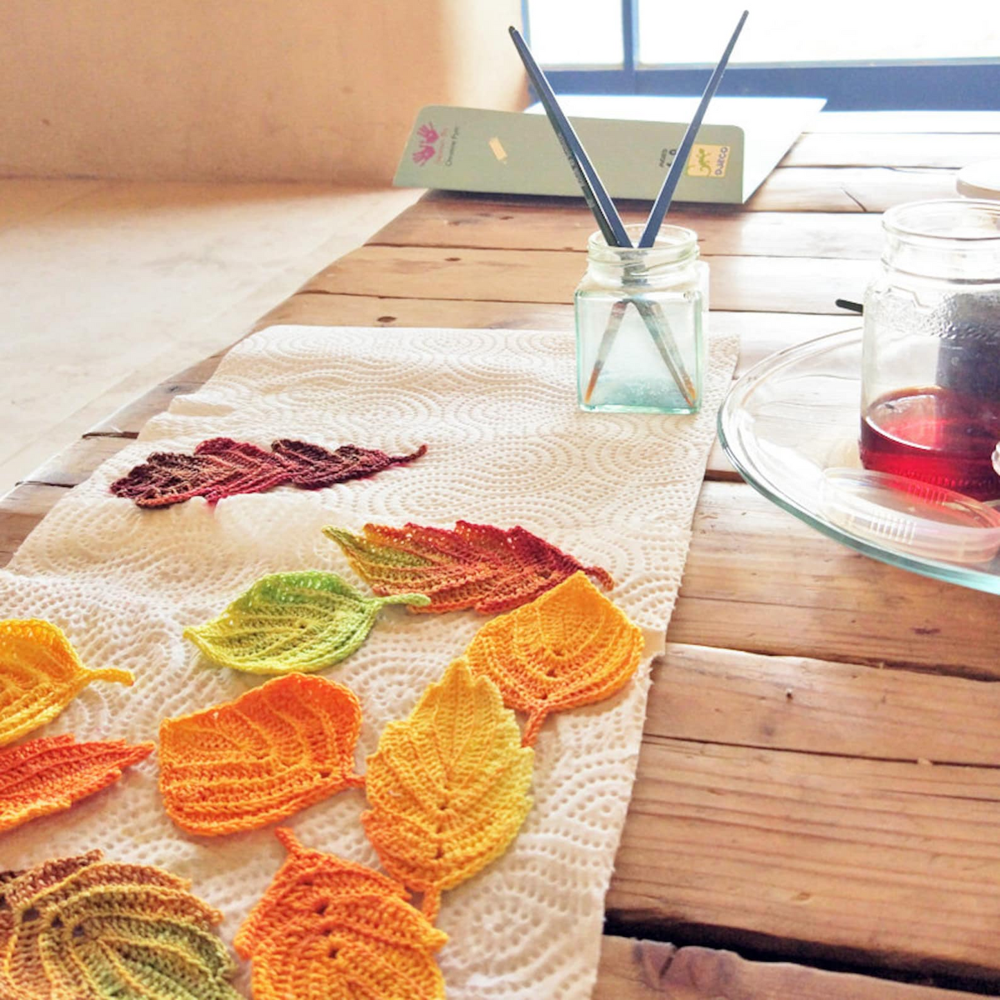 Crochet Pattern Autumn Leaves