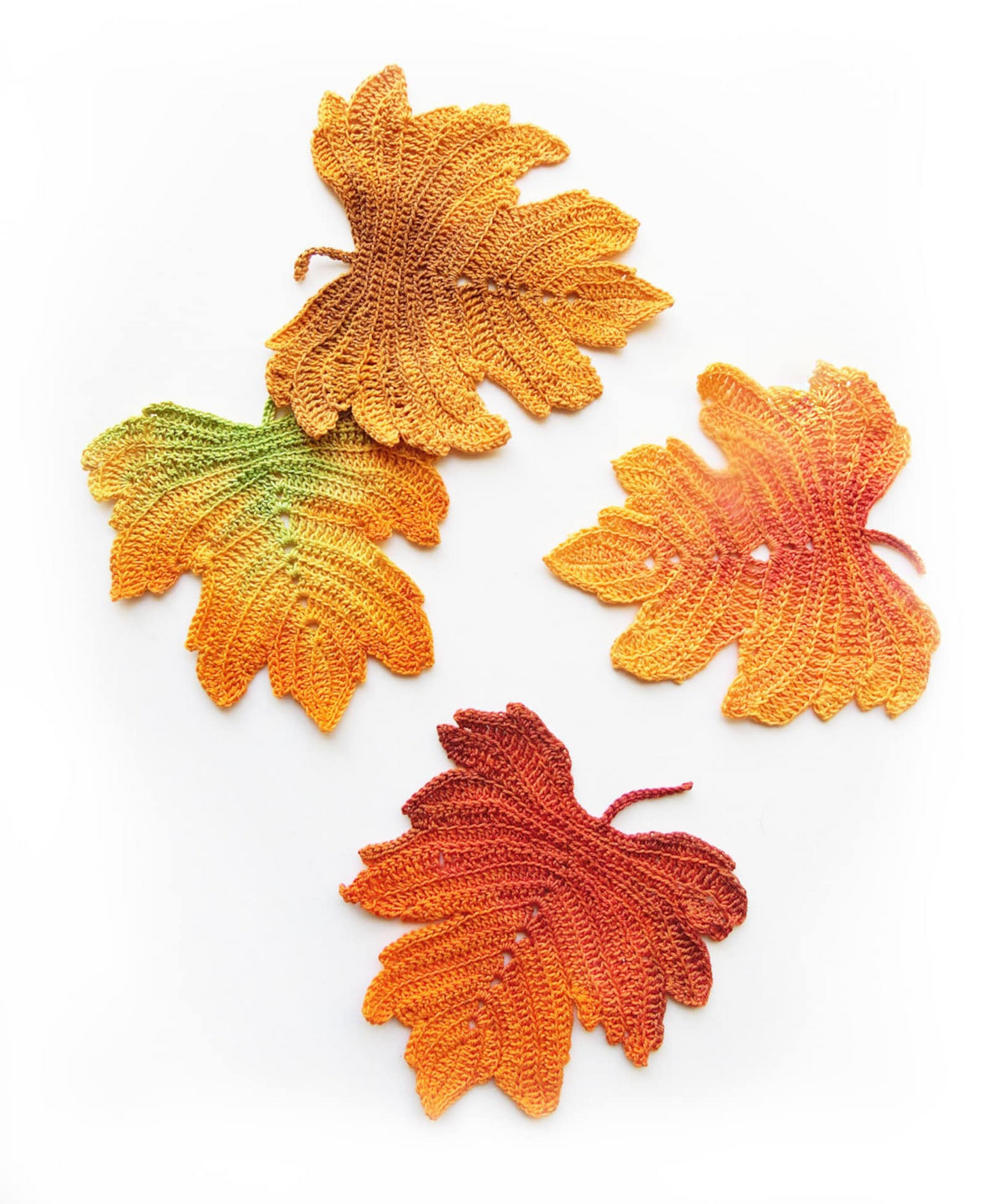 Crochet Pattern Autumn Leaves