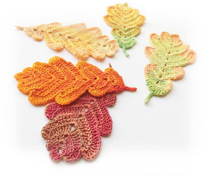 Crochet Pattern Autumn Leaves