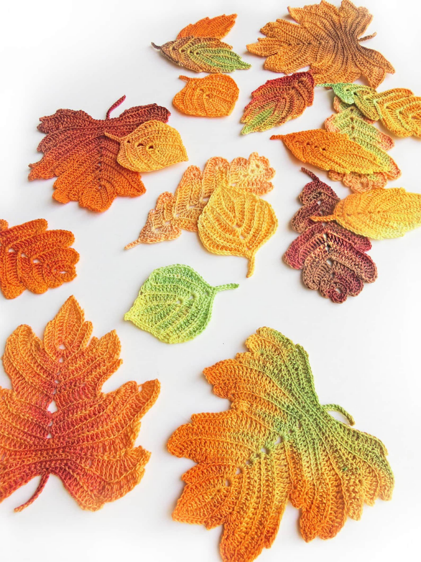 Crochet Pattern Autumn Leaves