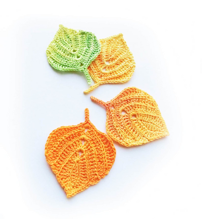 Crochet Pattern Autumn Leaves