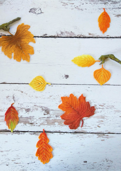 Crochet Pattern Autumn Leaves