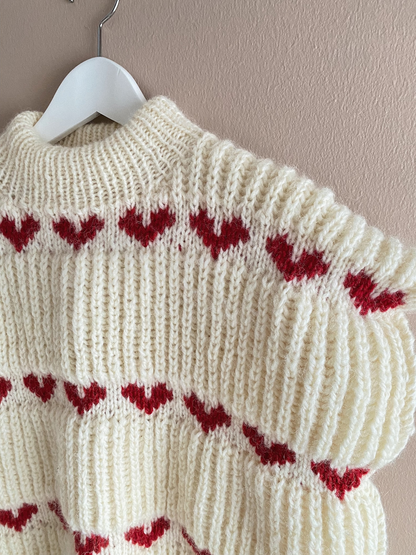 Heart Sweater Knitting Pattern