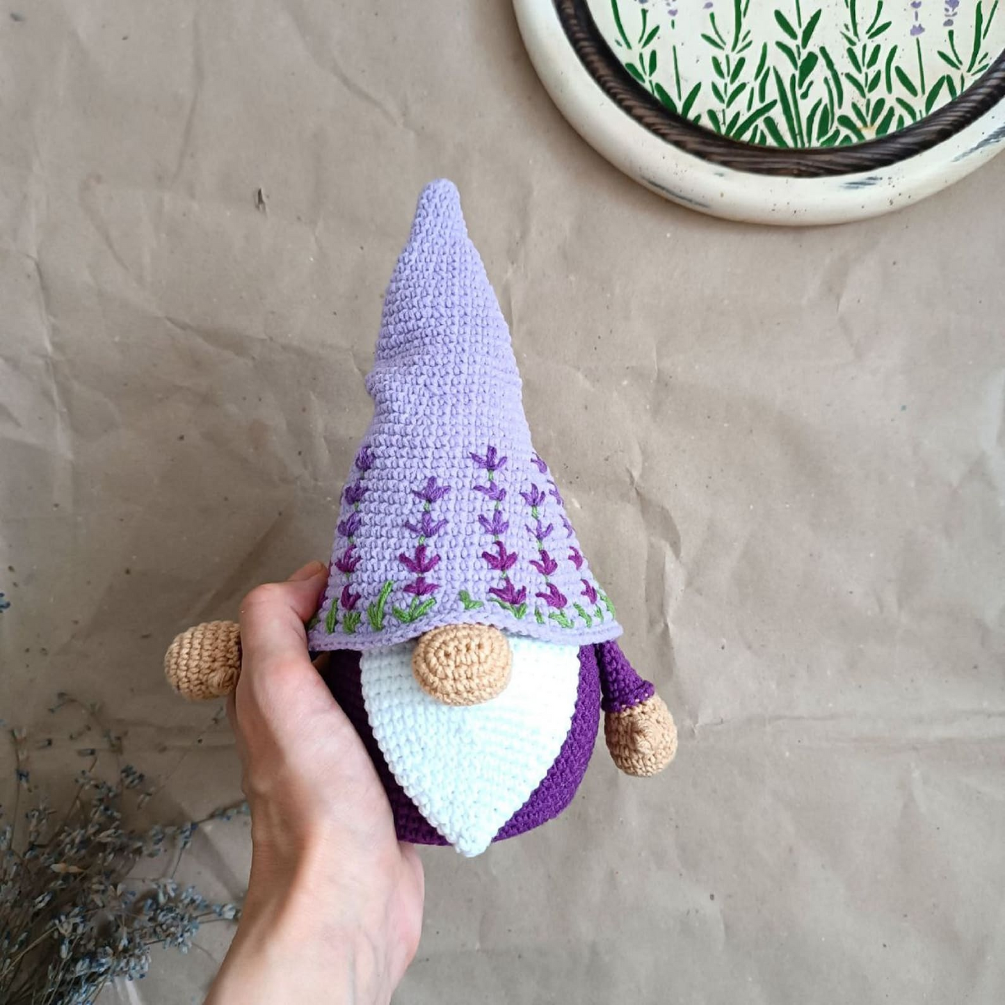 Lavender Gnome Boy Crochet pattern