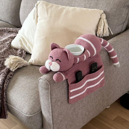 Adorable Cat Sofa Organizer Crochet Pattern